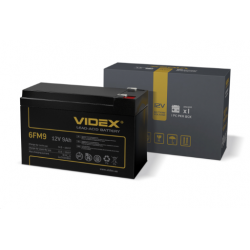 Акумулятор Videx 12V/9Ah свинцево-кислотний 6FM9 