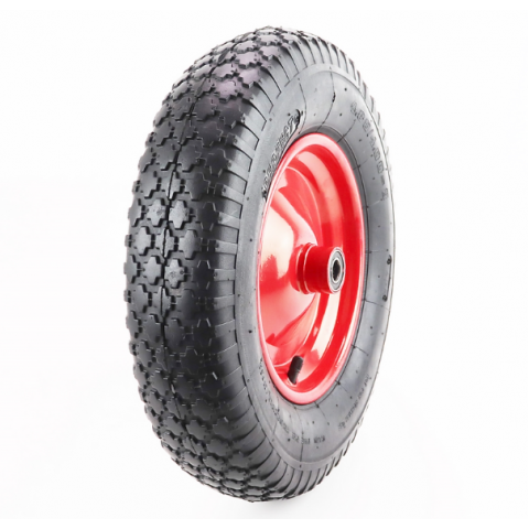 Колесо в зборі 4.80/4.00-8 на садову тачку під вісь 16 мм