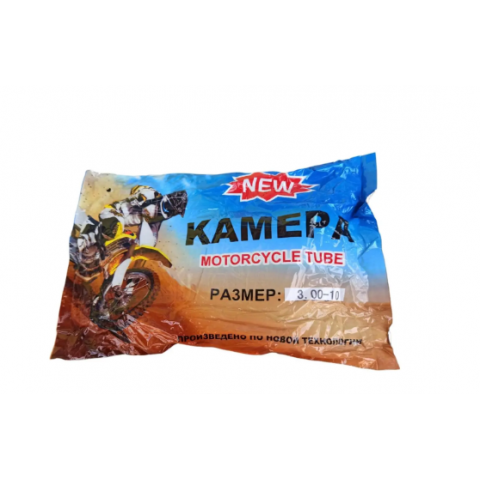 Камера 3.00-10 на скутер гнутий вентиль