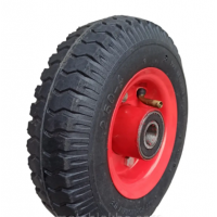 Колесо 2.50-4 в зборі на візок Пневматичне 200 мм під вісь 20 мм