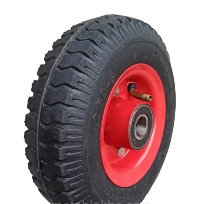 Колесо 2.50-4 в зборі на візок Пневматичне 200 мм під вісь 20 мм