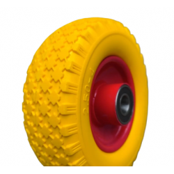 Колесо 2.50-4 Пінополіуретанове в зборі на тачку під вісь 20 мм