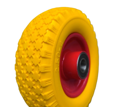 Колесо 2.50-4 Пінополіуретанове в зборі на тачку під вісь 20 мм