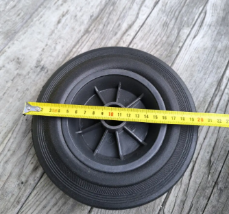 Колесо 200 мм до бетономішалки пластмасове під вісь 25 мм