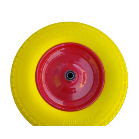 Колесо в зборі 4.80/4.00-8 на тачку з пінополіуретану під вісь 16 мм