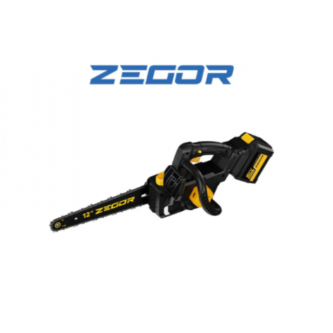Акумуляторна Пила ланцюгова ZEGOR CSPB-21BL-12" 2*(21 V, 6 Ач) PROFESSIONAL