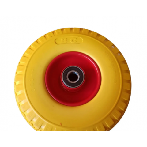 Колесо в зборі Безкамерне 3.00-4 на тачку з пінополіуретан під вісь 20 мм