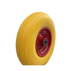 Колесо в зборі з пінополіуретану 4.00-6 на тачку під вісь 20 мм