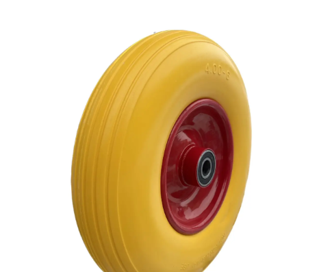 Колесо в зборі з пінополіуретану 4.00-6 на тачку під вісь 20 мм