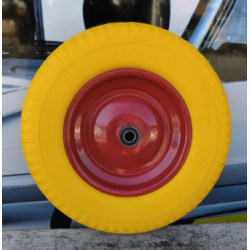 Колесо на тачку 3.50-8 з пінополіуретану під вісь 16 мм