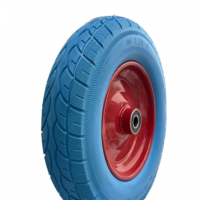 Колесо пінополіуретанове 3.50-8 до тачки під вісь 20 мм Безкамерка