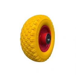 Колесо 2.50-4 Пінополіуретанове в зборі на тачку під вісь 20 мм