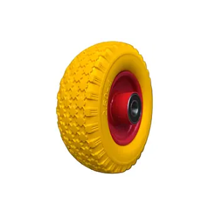 Колесо 2.50-4 Пінополіуретанове в зборі на тачку під вісь 20 мм