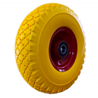 Колесо в зборі Безкамерне 3.00-4 на тачку з пінополіуретан під вісь 20 мм