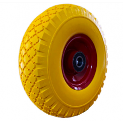 Колесо в зборі Безкамерне 3.00-4 на тачку з пінополіуретан під вісь 20 мм