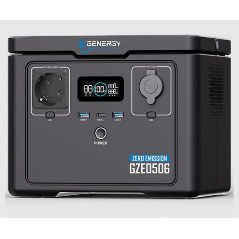 Зарядна портативна станція GENERGY ZERO 512 Вт/год GZE-0506