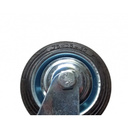 Колесо поворотне 75 мм з гальмом на мобільні стенди перевізне обладнання