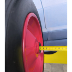 Колесо безкамерне гусматік 300 мм під вісь 20 мм в зборі для візків Аслан 