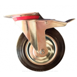 Колесо поворотне 200 мм з гальмом до мусорного бака