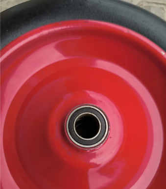 Колесо безкамерне гусматік 300 мм під вісь 20 мм в зборі для візків Аслан 