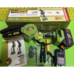 Акумуляторна міні пила Procraft PKA18B 2 шини+2 ланцюга