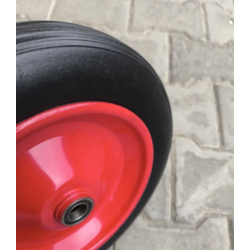 Колесо безкамерне гусматік 300 мм під вісь 20 мм в зборі для візків Аслан 