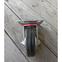 Колесо поворотне 75 мм без тормоза на мобільні стенди вітрини тумби