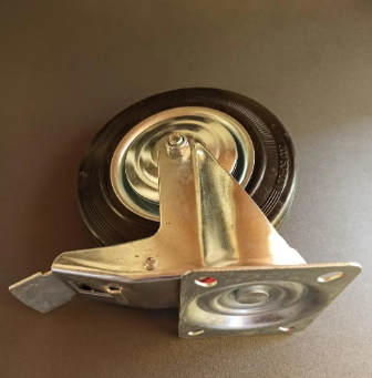 Колесо поворотне 200 мм з гальмом до мусорного бака