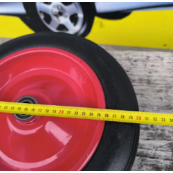 Колесо безкамерне гусматік 300 мм під вісь 20 мм в зборі для візків Аслан 