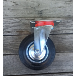 Колесо поворотне 125 мм без тормоза на мобільні стенди перевізне обладнання