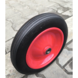 Колесо безкамерне гусматік 300 мм під вісь 20 мм в зборі для візків Аслан 