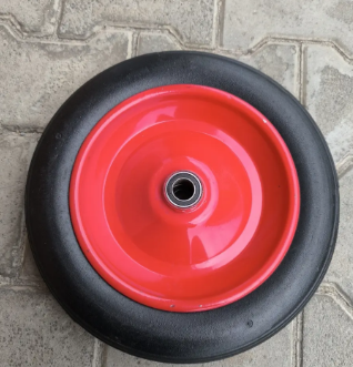 Колесо безкамерне гусматік 300 мм під вісь 20 мм в зборі для візків Аслан 