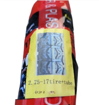 Шина з камерою 2.75-17 трасова 6 PR для мотоцикла Альфа Дельта