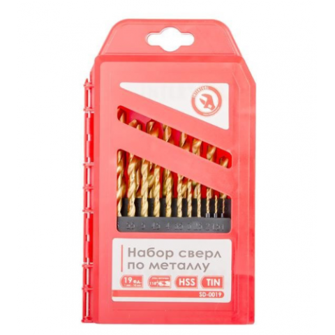 Набір свердел по металу INTERTOOL SD-0019 HSS