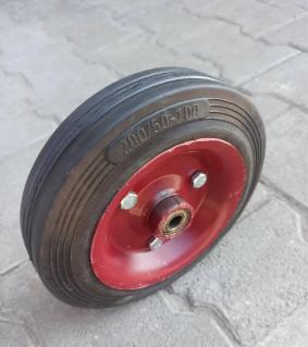 Колесо на візок 200 мм під вісь 12 мм гусматік