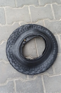 Резина 3.50-8  з камерою до садової та будвельної тачки 