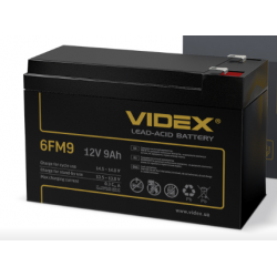 Акумулятор Videx 12V/9Ah свинцево-кислотний 6FM9 