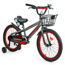 Дитячий велосипед 20 Corso «WINNER» чорно-червоний