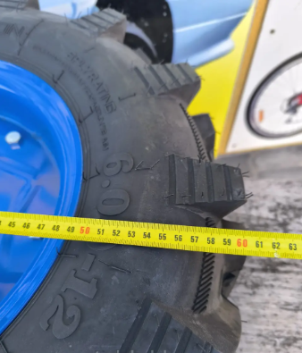 Колесо на мотоблок 6.00-12 в зборі RALCO Індія 8-PR під мотоблочну ступицю