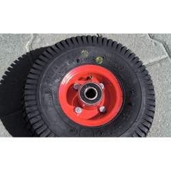 Колесо до тачки 4.10/3.50-4 в зборі з шиною та камерою Deli Tire Індонезія