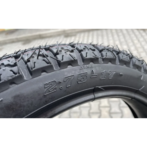 Шина з камерою 2.75-17 трасова 6 PR для мотоцикла Альфа Дельта