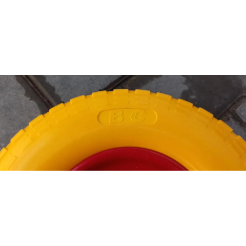 Колесо в зборі 4.00-6 до тачки ВС Польща з пінополіуретану під вісь 20 мм