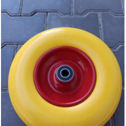 Колесо в зборі з пінополіуретану 4.00-6 на тачку під вісь 20 мм