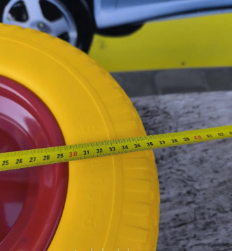 Колесо на тачку 3.50-8 з пінополіуретану під вісь 16 мм