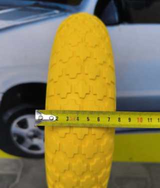 Колесо в зборі 3.50-8 до тачки з Пінополіуретану ВС Польща під вісь 20 мм