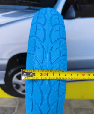 Колесо пінополіуретанове 3.50-8 до тачки під вісь 20 мм Безкамерка