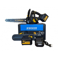 Акумуляторна Пила ланцюгова ZEGOR CSPB-21BL-12" 2*(21 V, 6 Ач) PROFESSIONAL