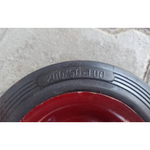 Колесо на візок 200 мм під вісь 12 мм гусматік