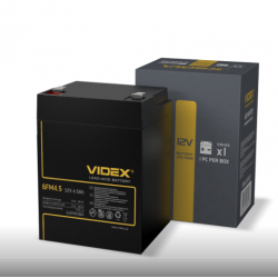 Акумулятор Videx 12V/4.5Ah свинцево-кислотний 6FM4.5 