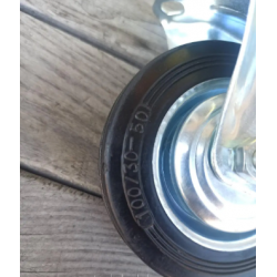 Колесо промислове глухе 100 мм на мобільні стенди вітрини